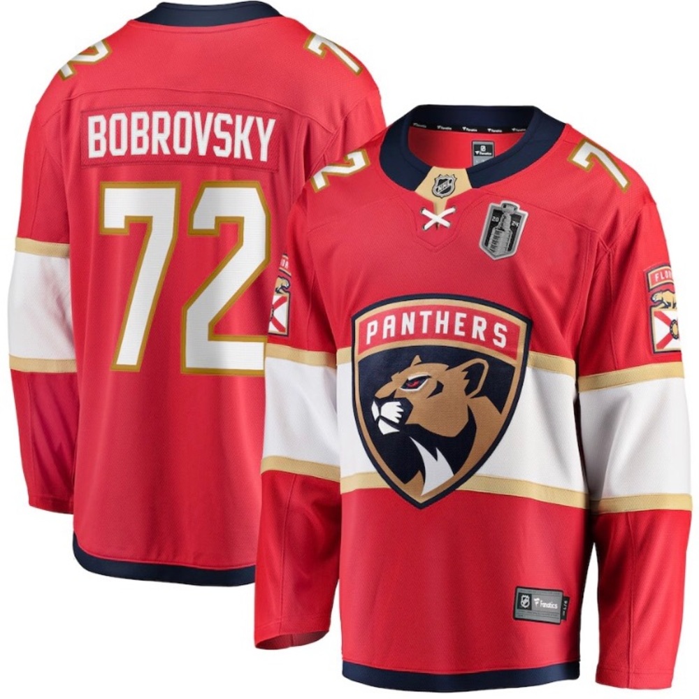 Sergei Bobrovsky 2024 Stanley Cup Jersey Size XL Florida Panthers New NWT - Picture 1 of 1